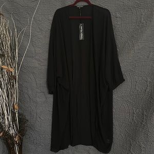 Long Black Cardigan